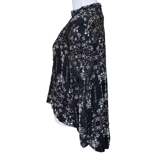 Gimmicks BKE Buckle Chocker Hi Low Boho Blouse XS - Picture 4 of 7